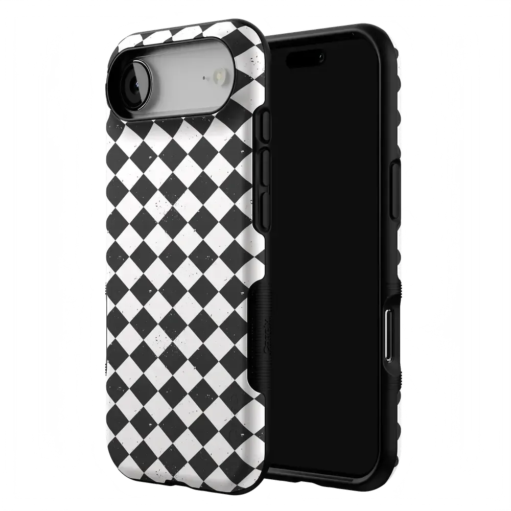 Salem's Hex | Black & White Checkered Case