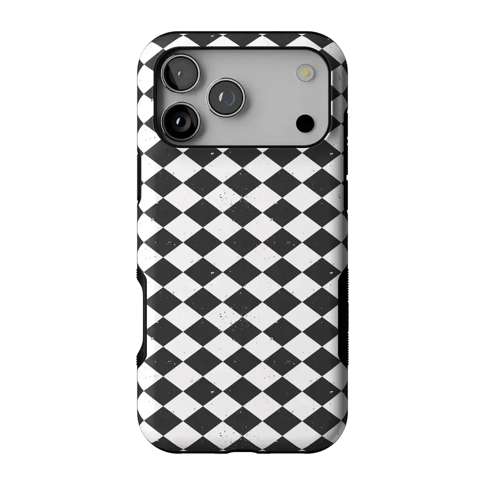 Salem's Hex | Black & White Checkered Case