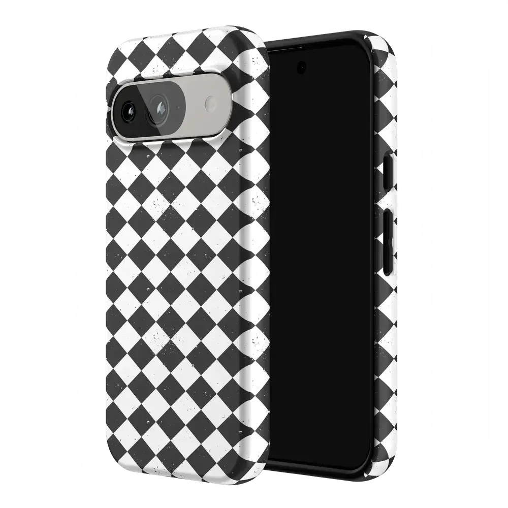 Salem's Hex | Black & White Checkered Case
