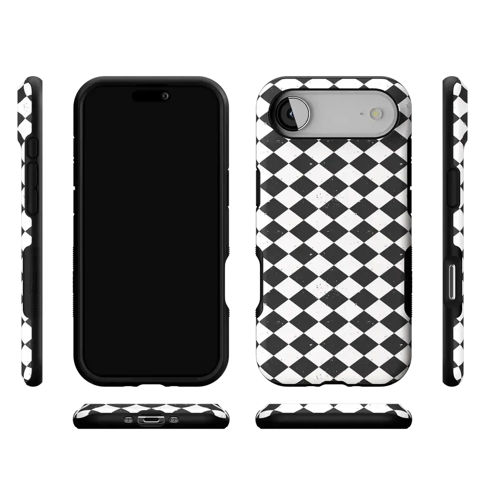 Salem's Hex | Black & White Checkered Case
