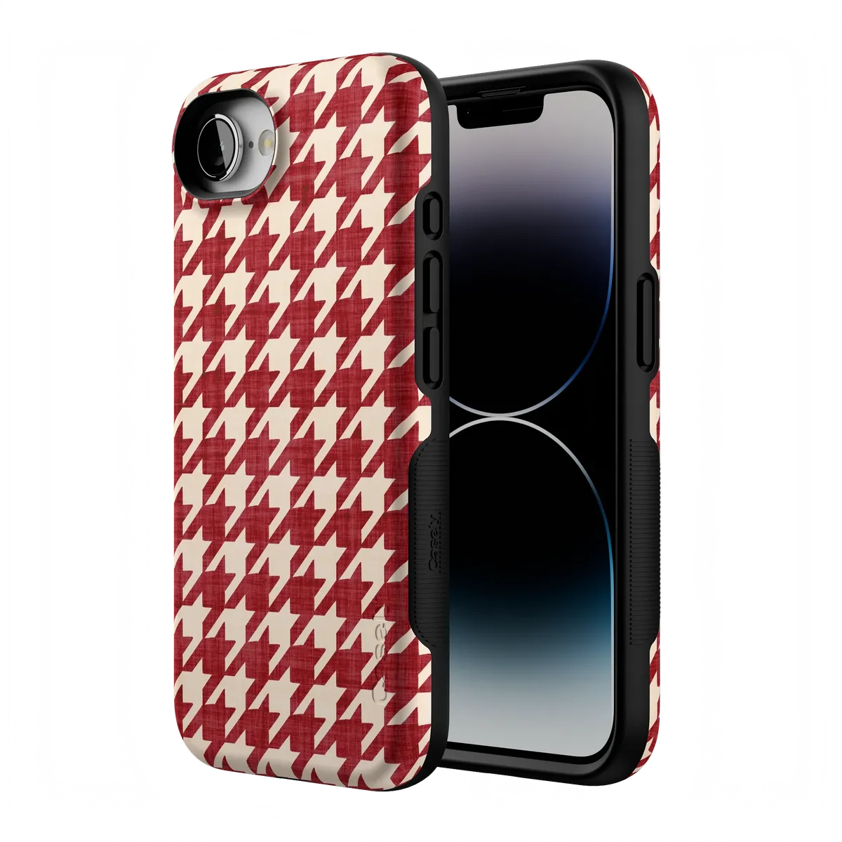 Scarlet Stitch | Red Houndstooth Case