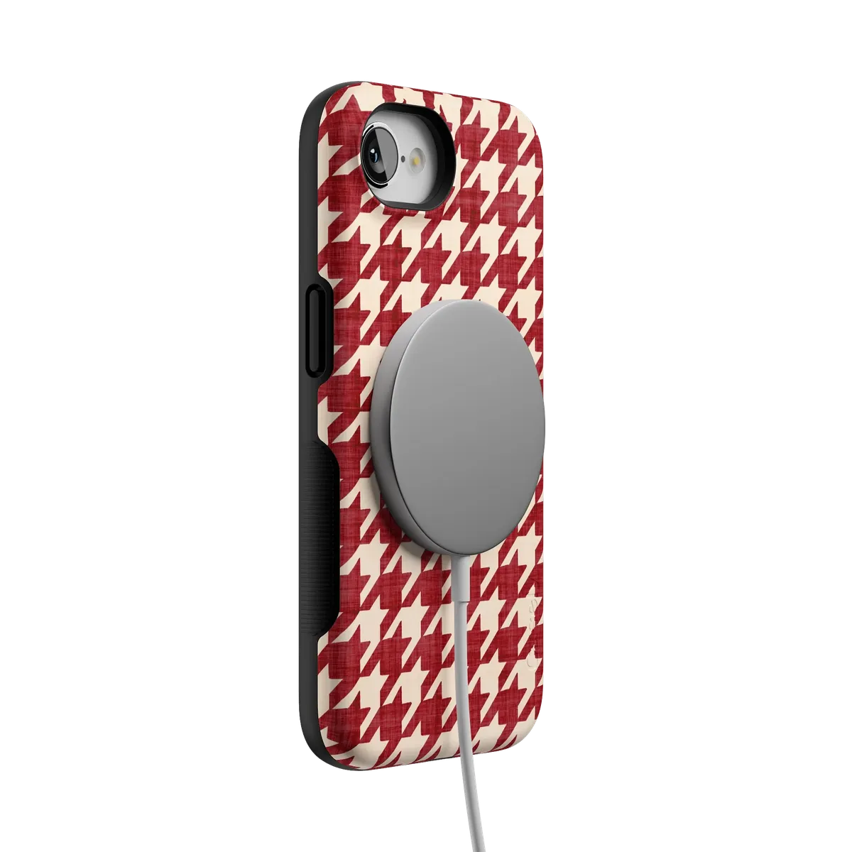 Scarlet Stitch | Red Houndstooth Case