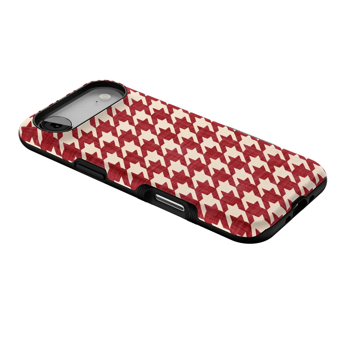 Scarlet Stitch | Red Houndstooth Case