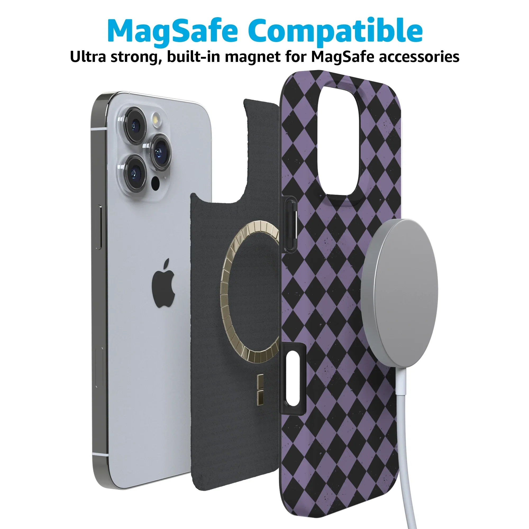 Midnight Hex | Purple Checkered Case