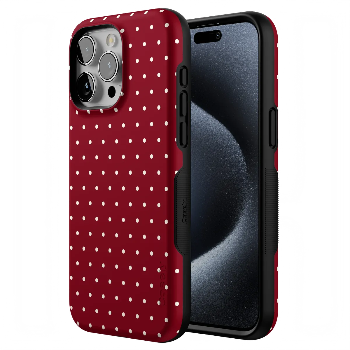 On the Dot | Maroon Polka Dot Case