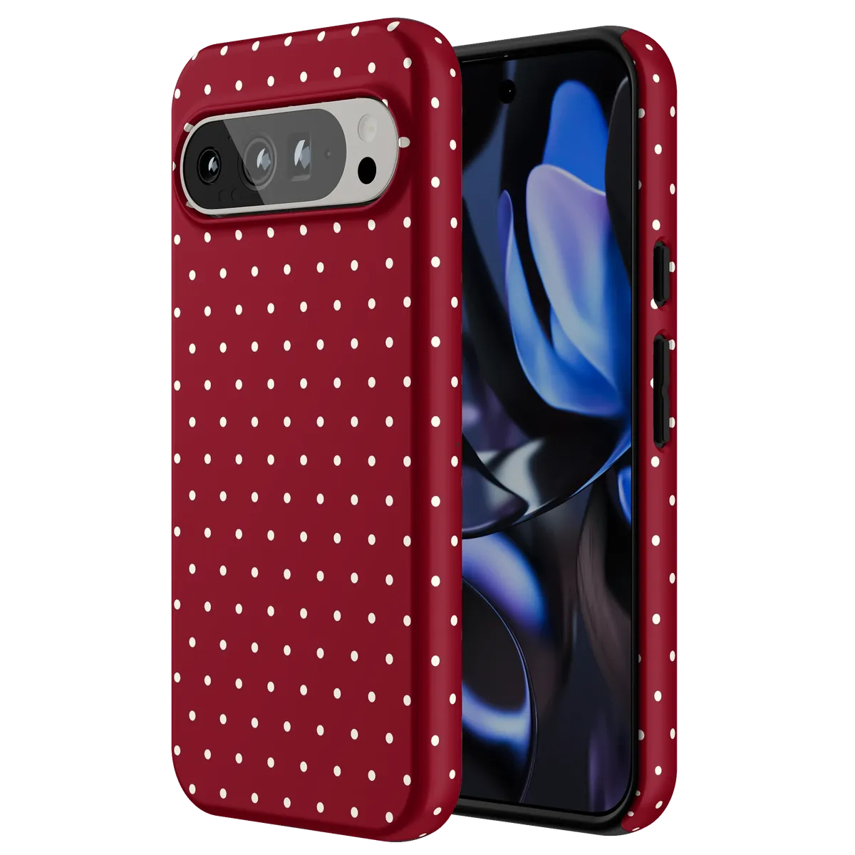 On the Dot | Maroon Polka Dot Case