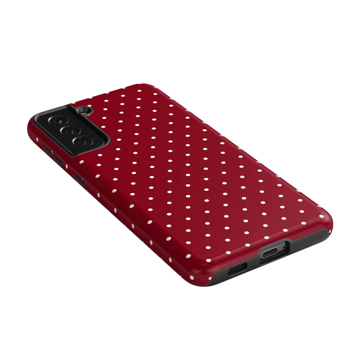 On the Dot | Maroon Polka Dot Case