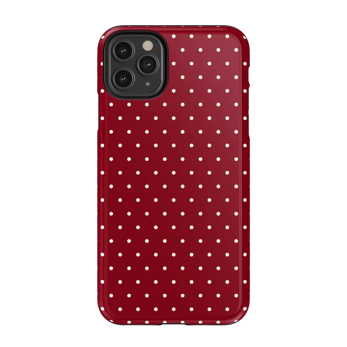 On the Dot | Maroon Polka Dot Case