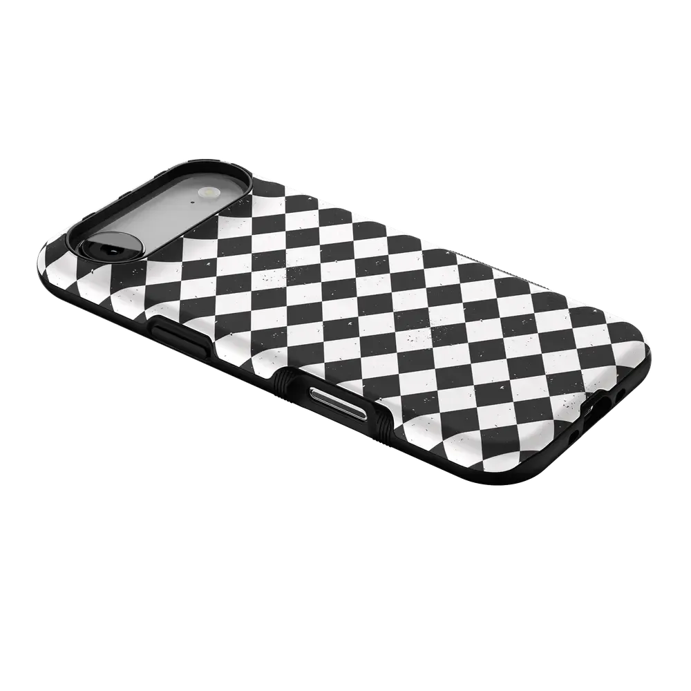 Salem's Hex | Black & White Checkered Case