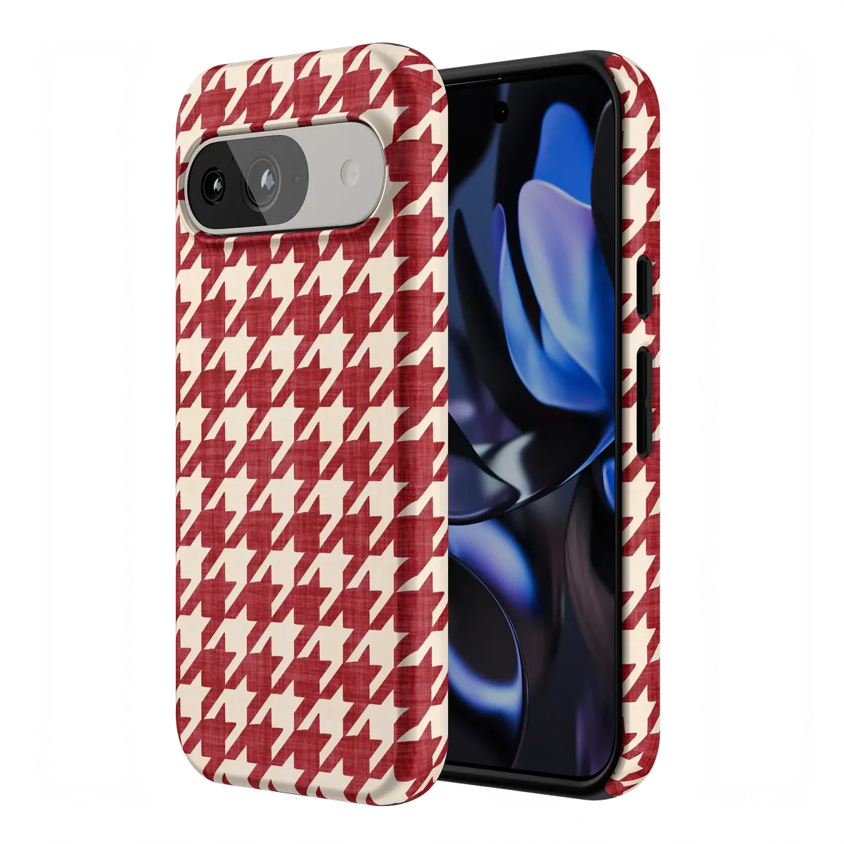Scarlet Stitch | Red Houndstooth Case