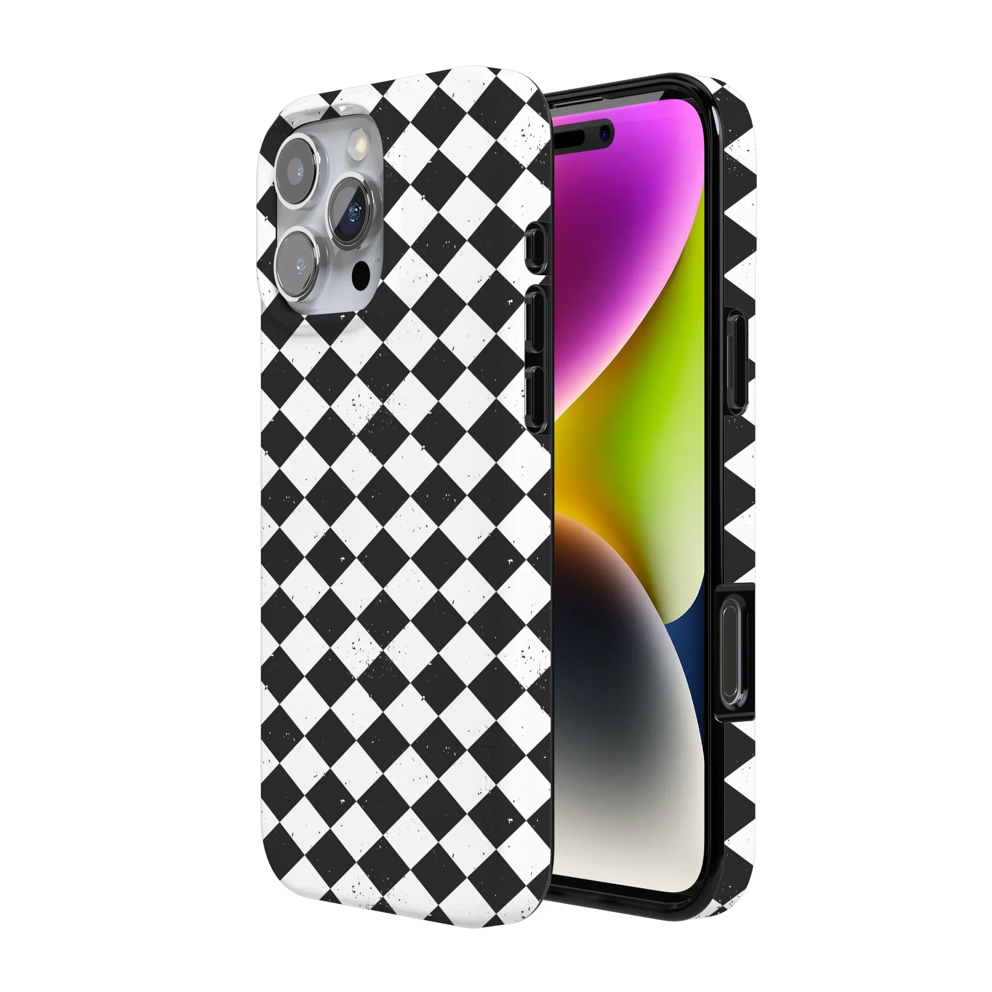Salem's Hex | Black & White Checkered Case