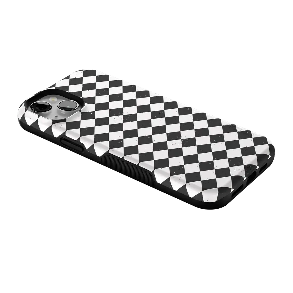 Salem's Hex | Black & White Checkered Case