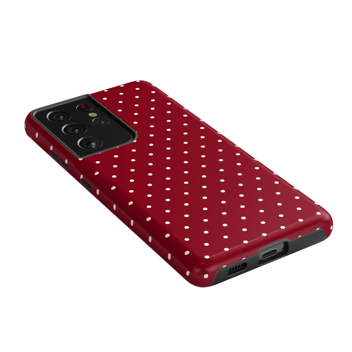 On the Dot | Maroon Polka Dot Case