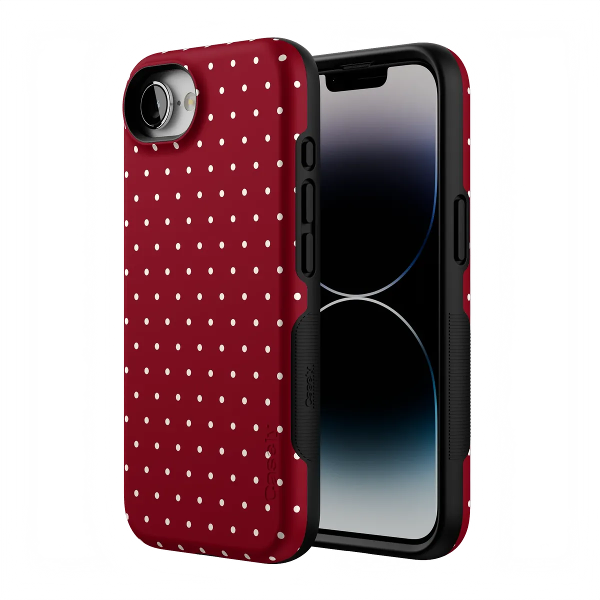 On the Dot | Maroon Polka Dot Case