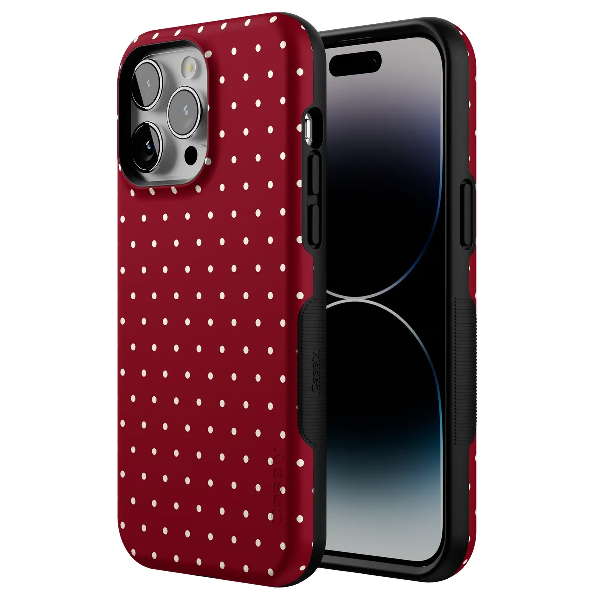 On the Dot | Maroon Polka Dot Case