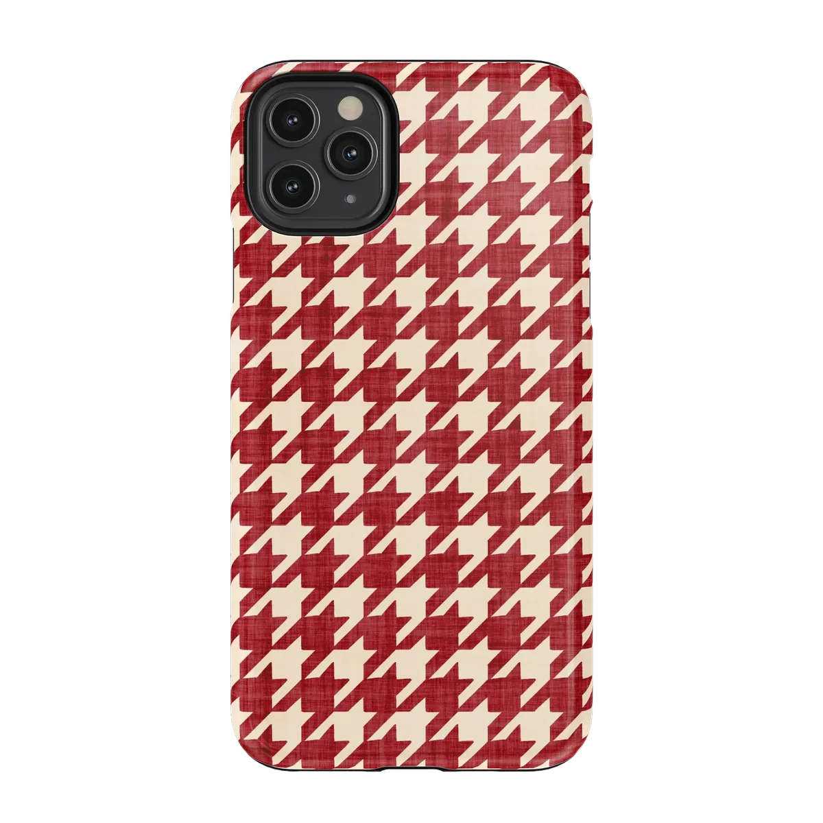 Scarlet Stitch | Red Houndstooth Case