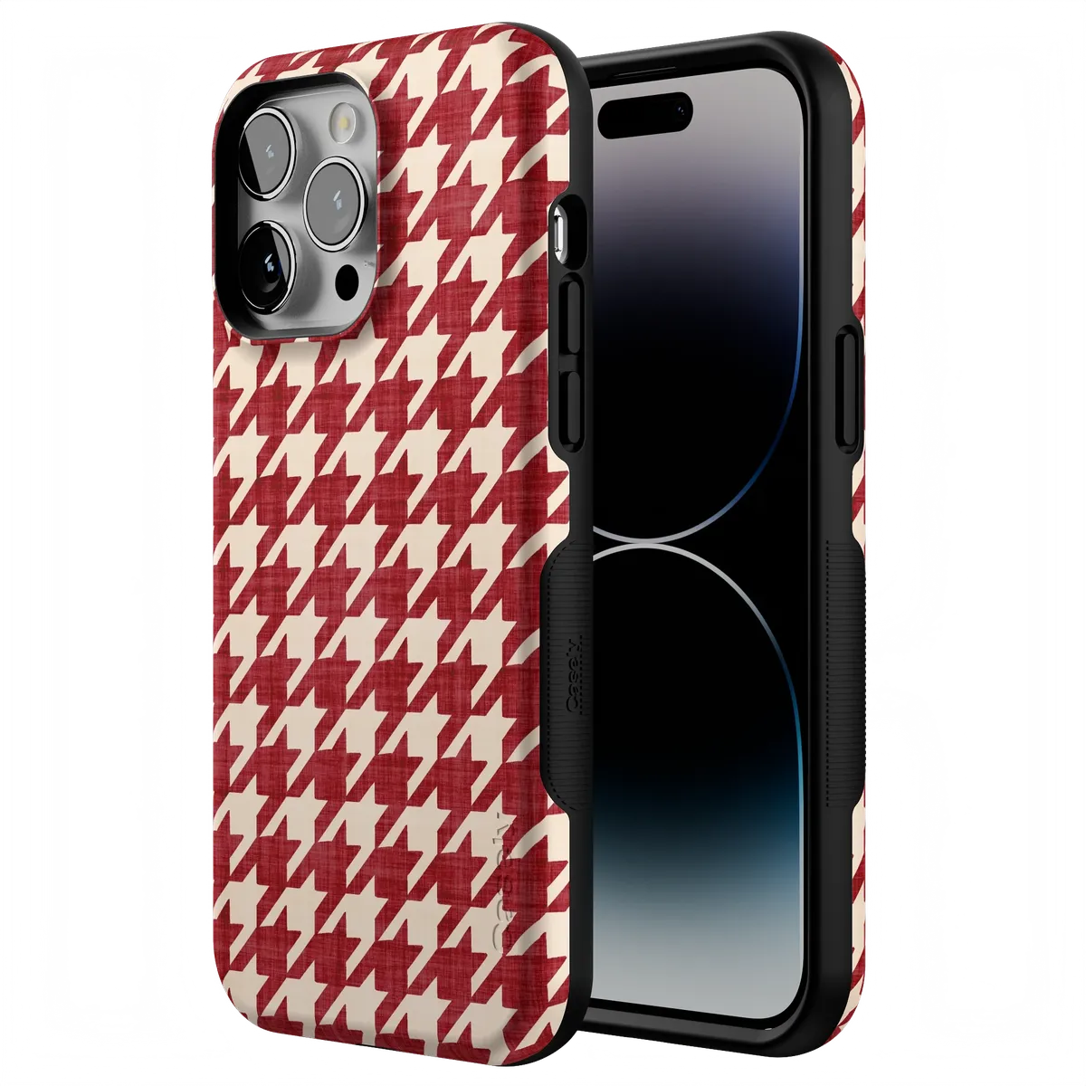 Scarlet Stitch | Red Houndstooth Case