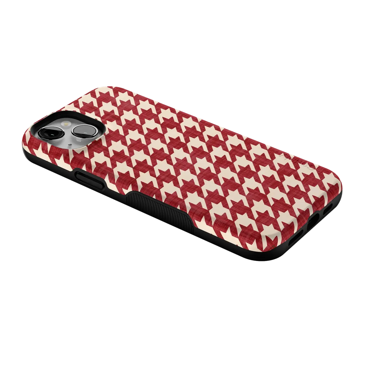 Scarlet Stitch | Red Houndstooth Case
