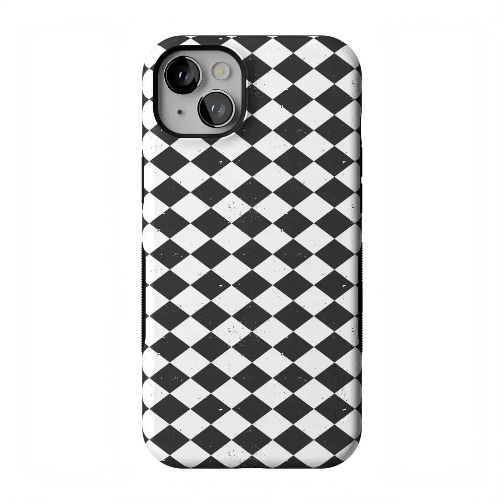 Salem's Hex | Black & White Checkered Case