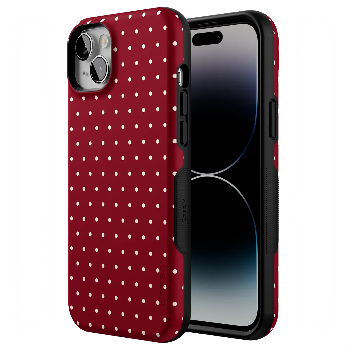 On the Dot | Maroon Polka Dot Case