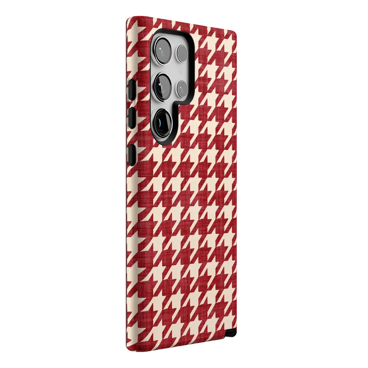 Scarlet Stitch | Red Houndstooth Case