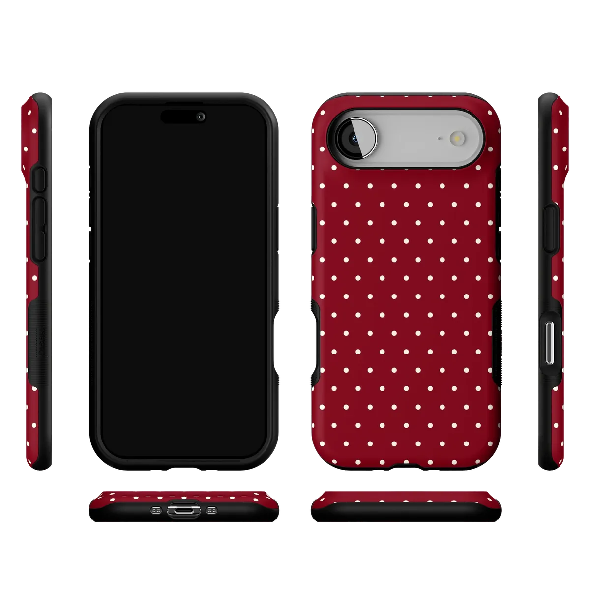 On the Dot | Maroon Polka Dot Case