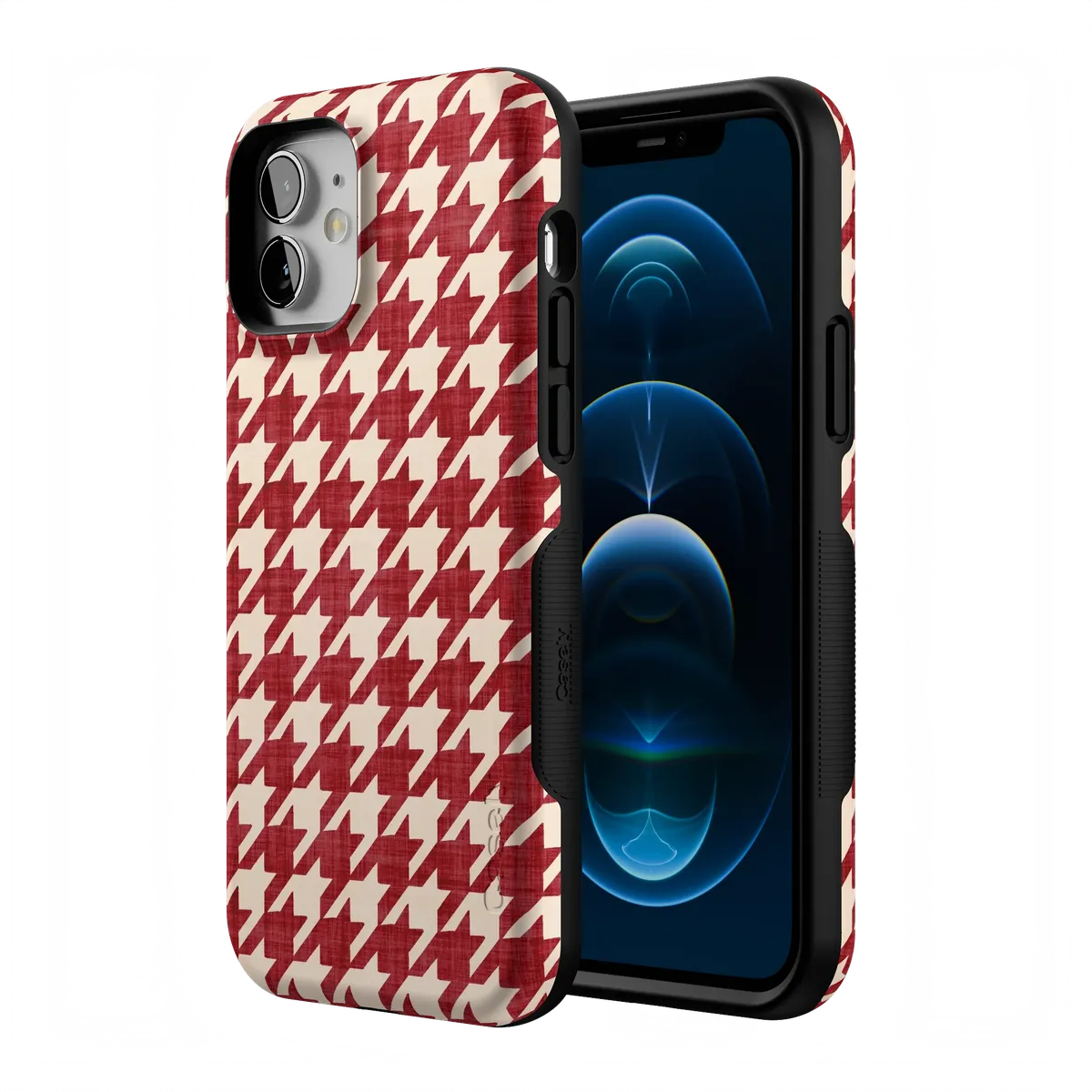 Scarlet Stitch | Red Houndstooth Case