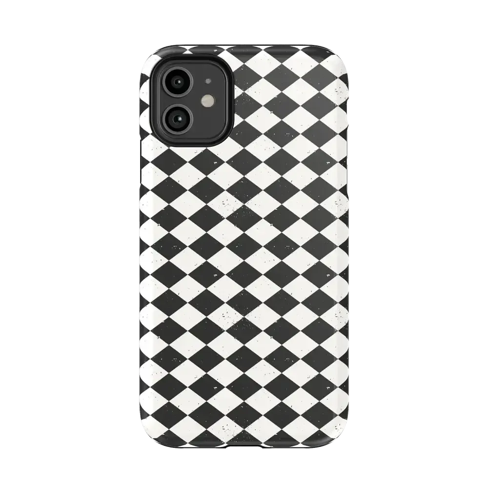Salem's Hex | Black & White Checkered Case