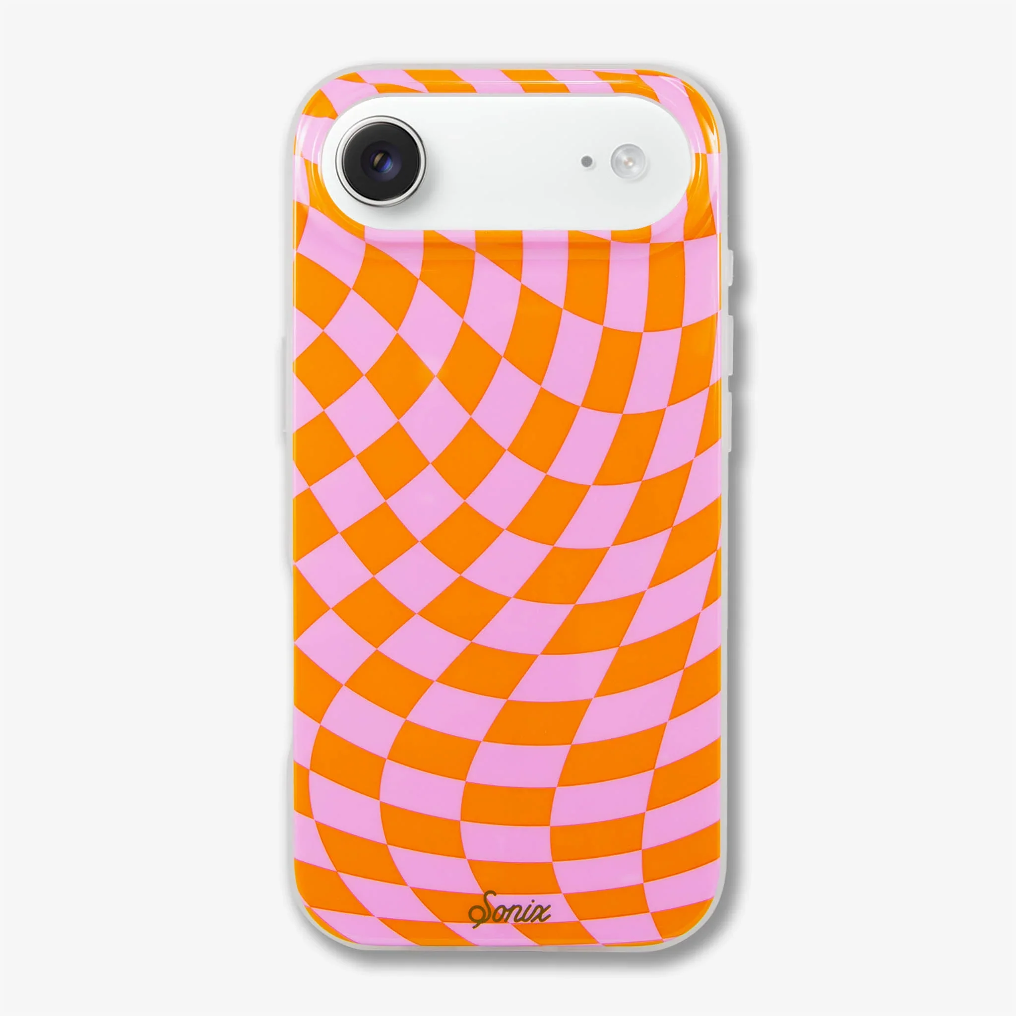 Checkmate Pink/Orange MagSafe® Compatible iPhone Case