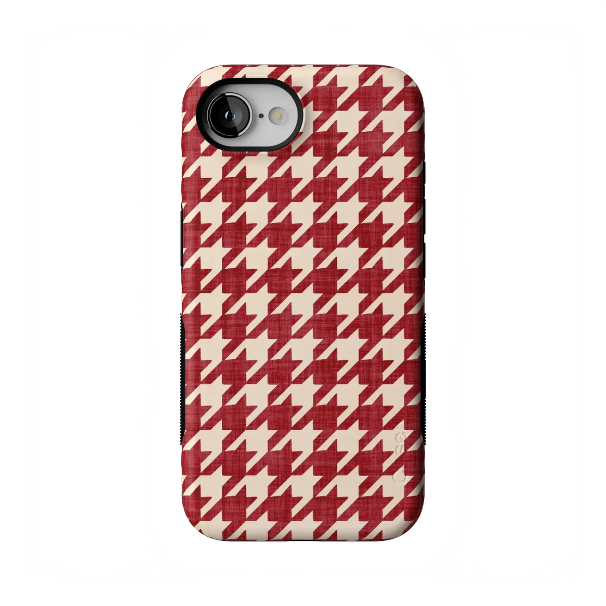 Scarlet Stitch | Red Houndstooth Case