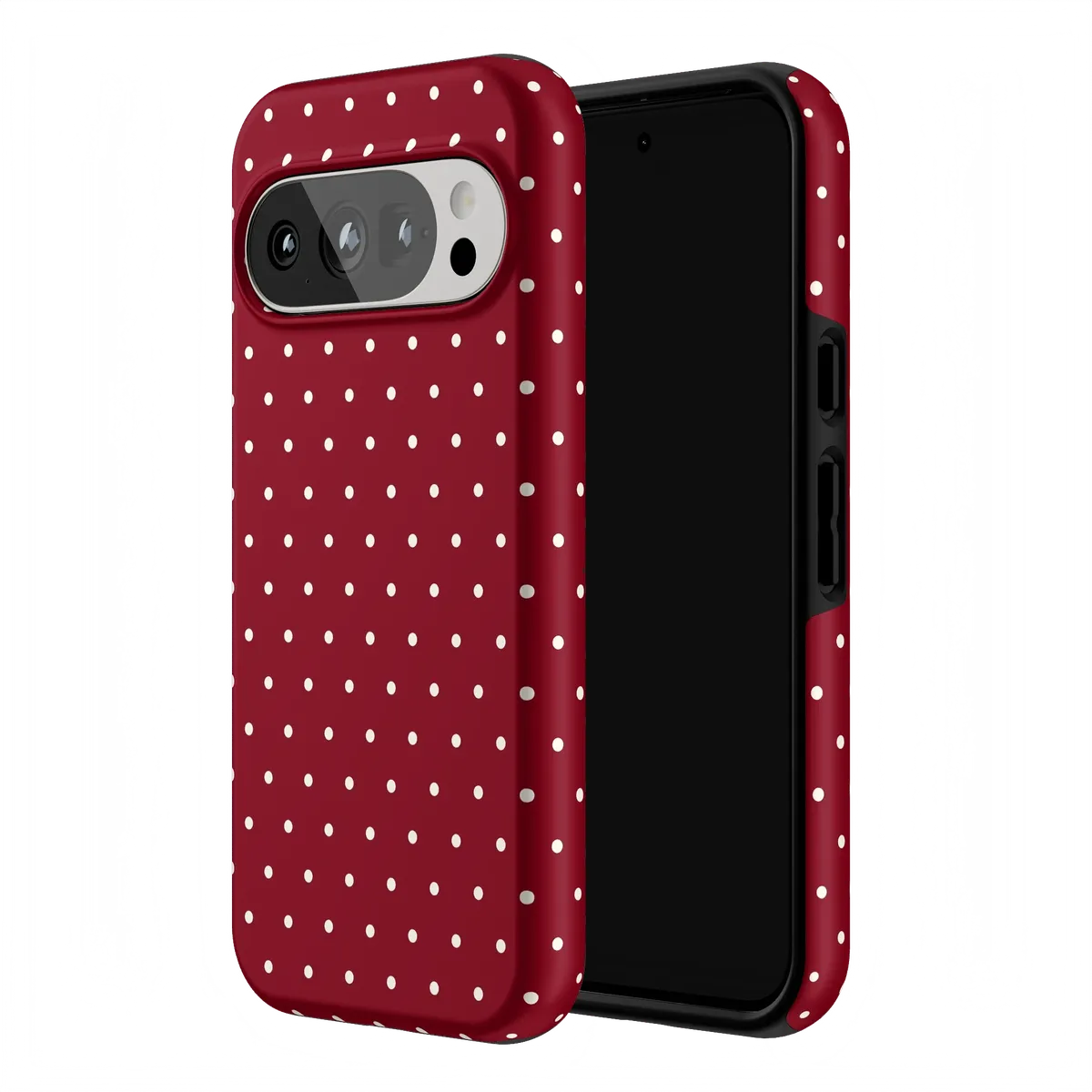 On the Dot | Maroon Polka Dot Case