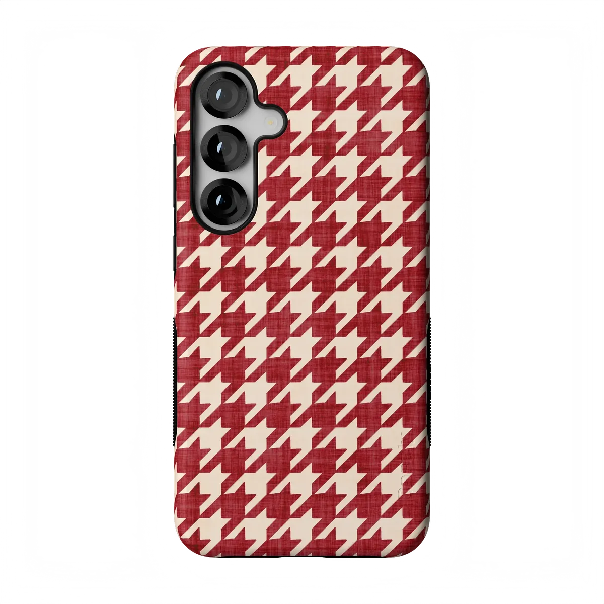 Scarlet Stitch | Red Houndstooth Case