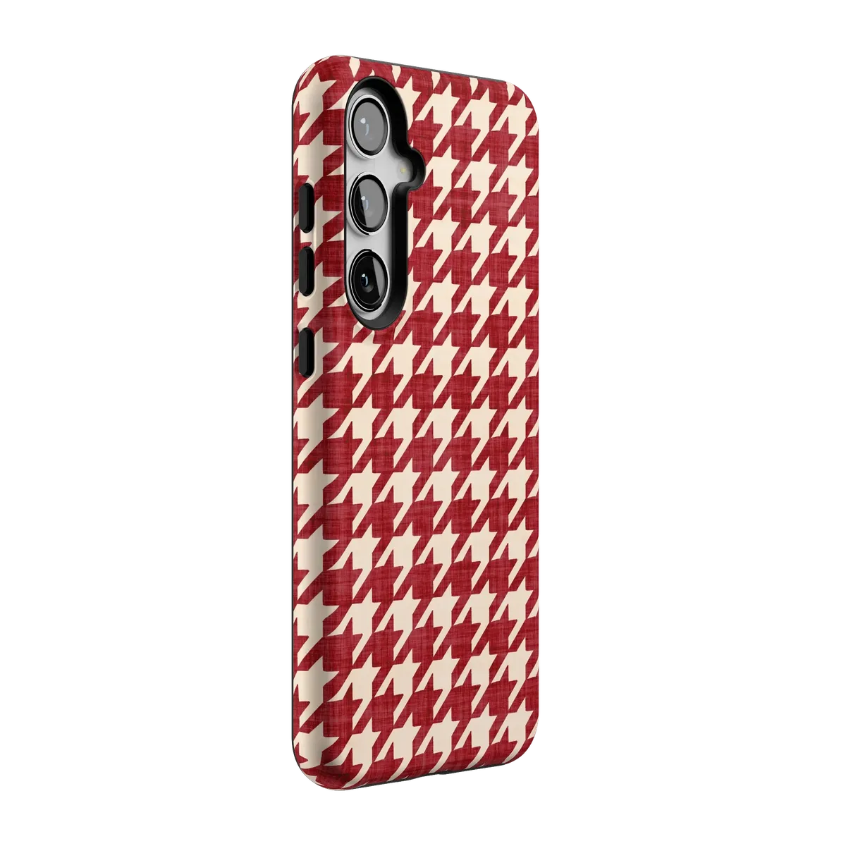 Scarlet Stitch | Red Houndstooth Case