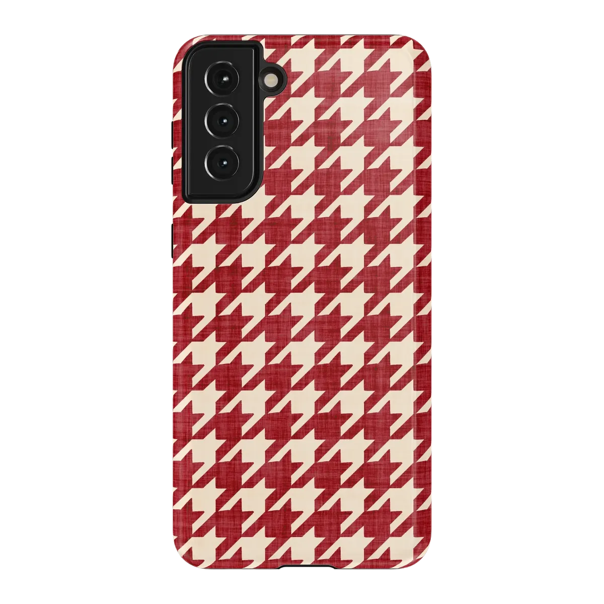 Scarlet Stitch | Red Houndstooth Case