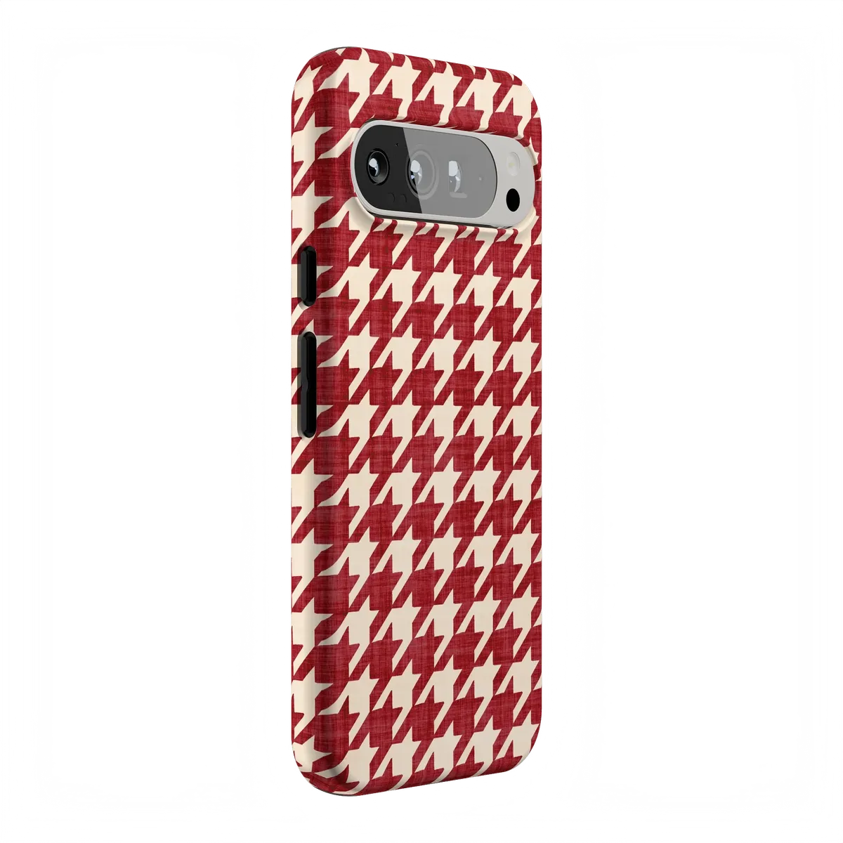 Scarlet Stitch | Red Houndstooth Case