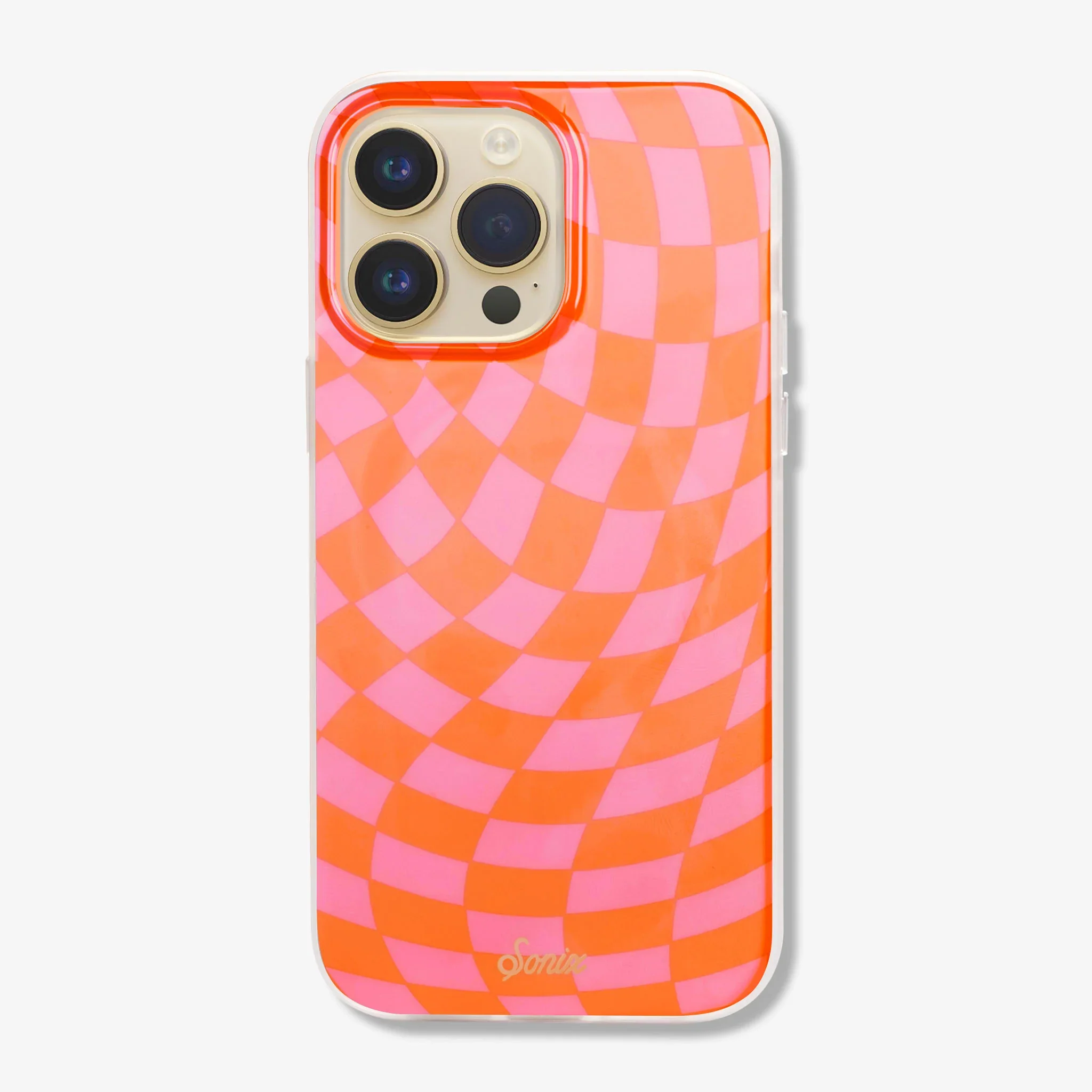 Checkmate Pink/Orange MagSafe® Compatible iPhone Case