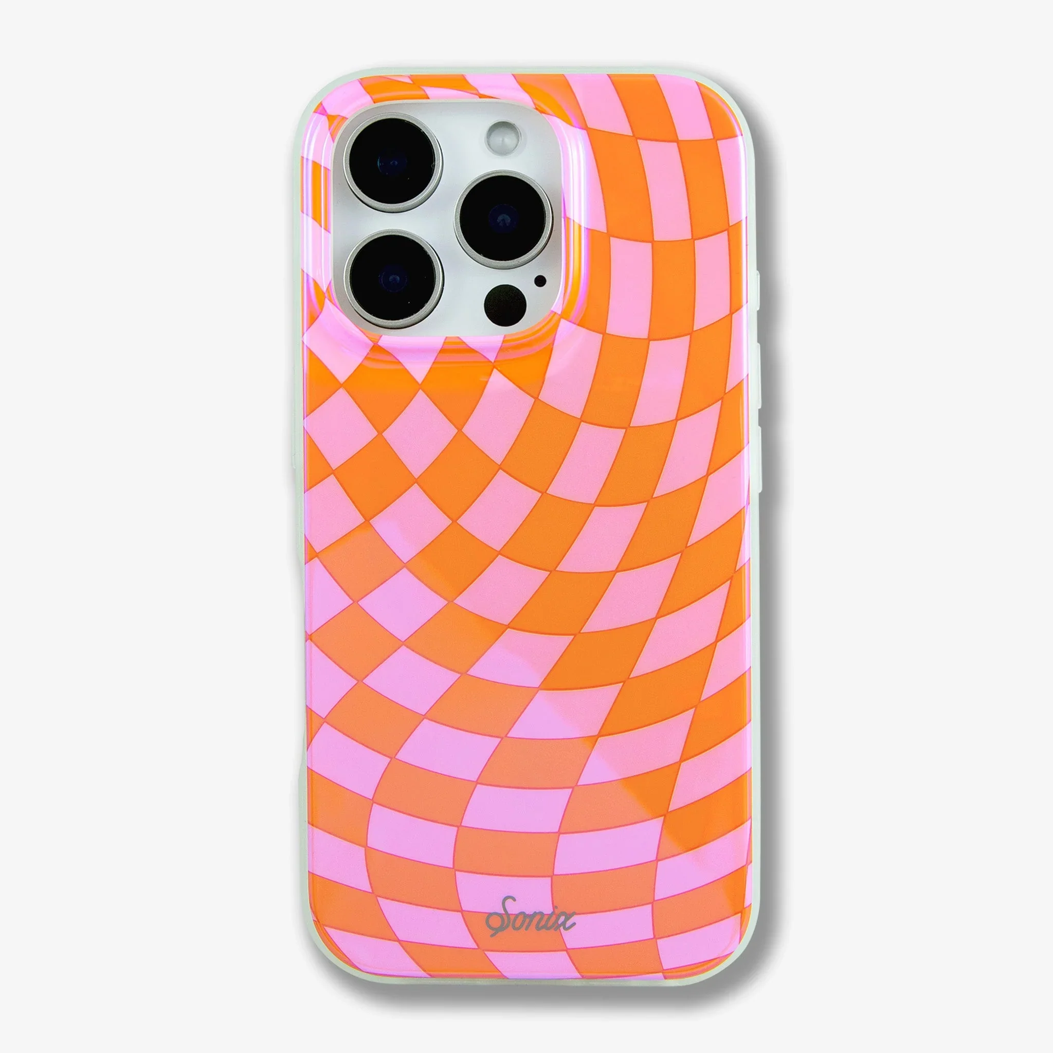 Checkmate Pink/Orange MagSafe® Compatible iPhone Case