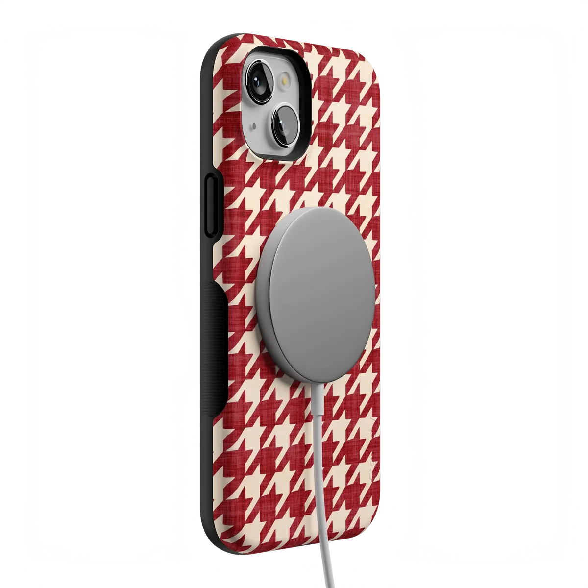 Scarlet Stitch | Red Houndstooth Case