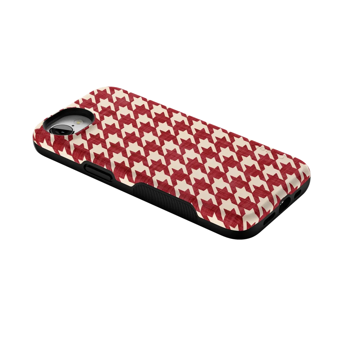 Scarlet Stitch | Red Houndstooth Case