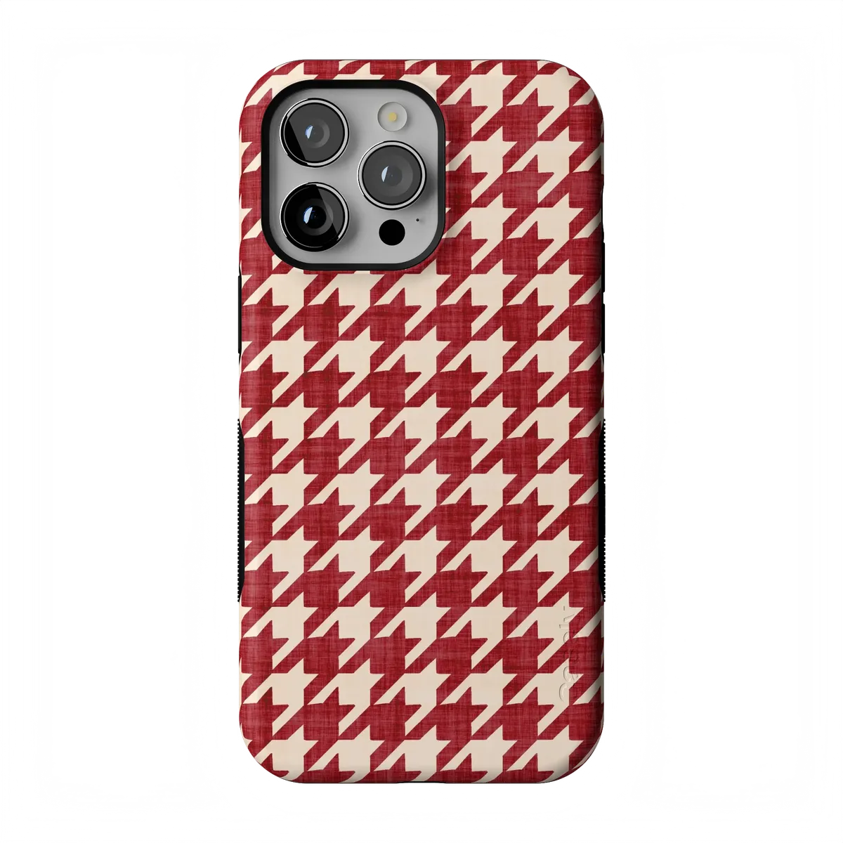 Scarlet Stitch | Red Houndstooth Case