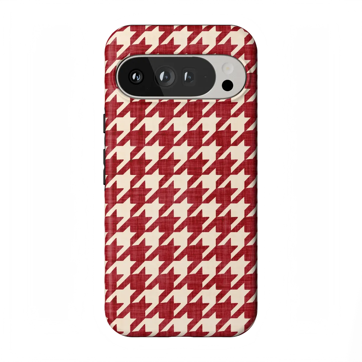 Scarlet Stitch | Red Houndstooth Case