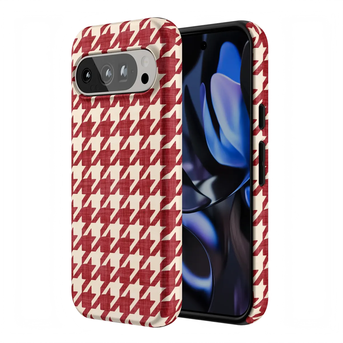 Scarlet Stitch | Red Houndstooth Case