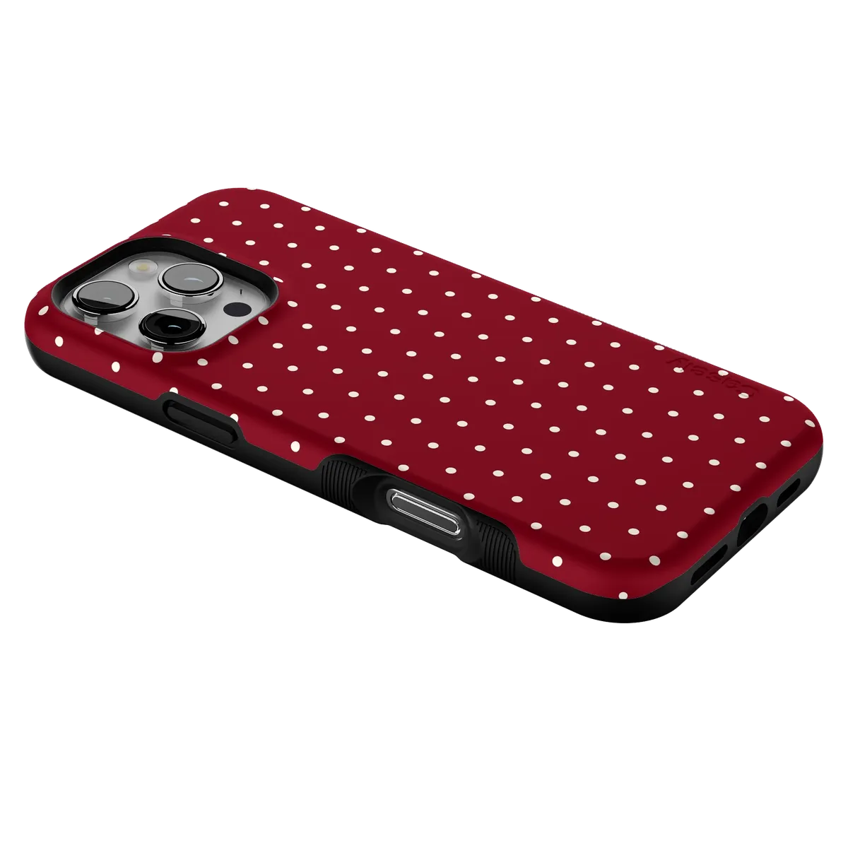 On the Dot | Maroon Polka Dot Case