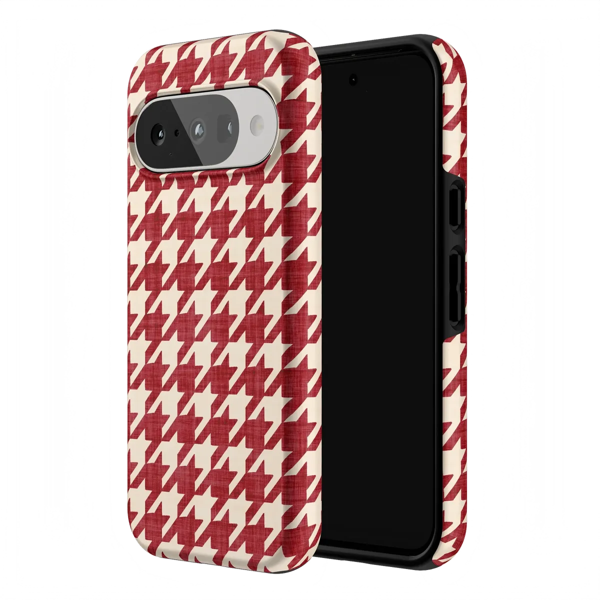 Scarlet Stitch | Red Houndstooth Case