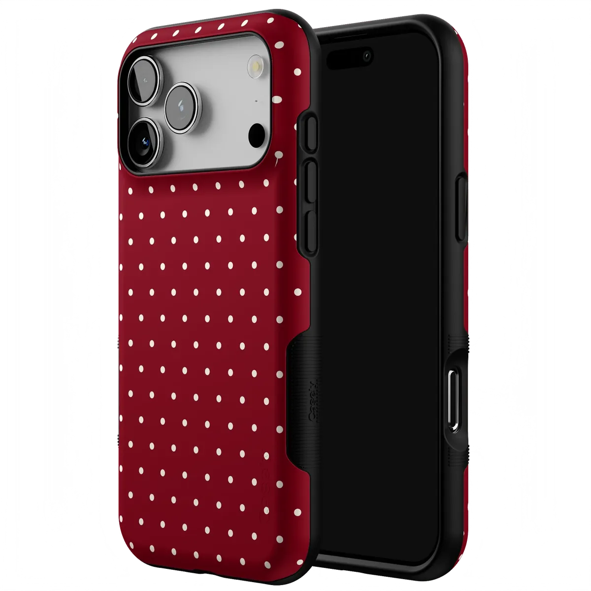 On the Dot | Maroon Polka Dot Case