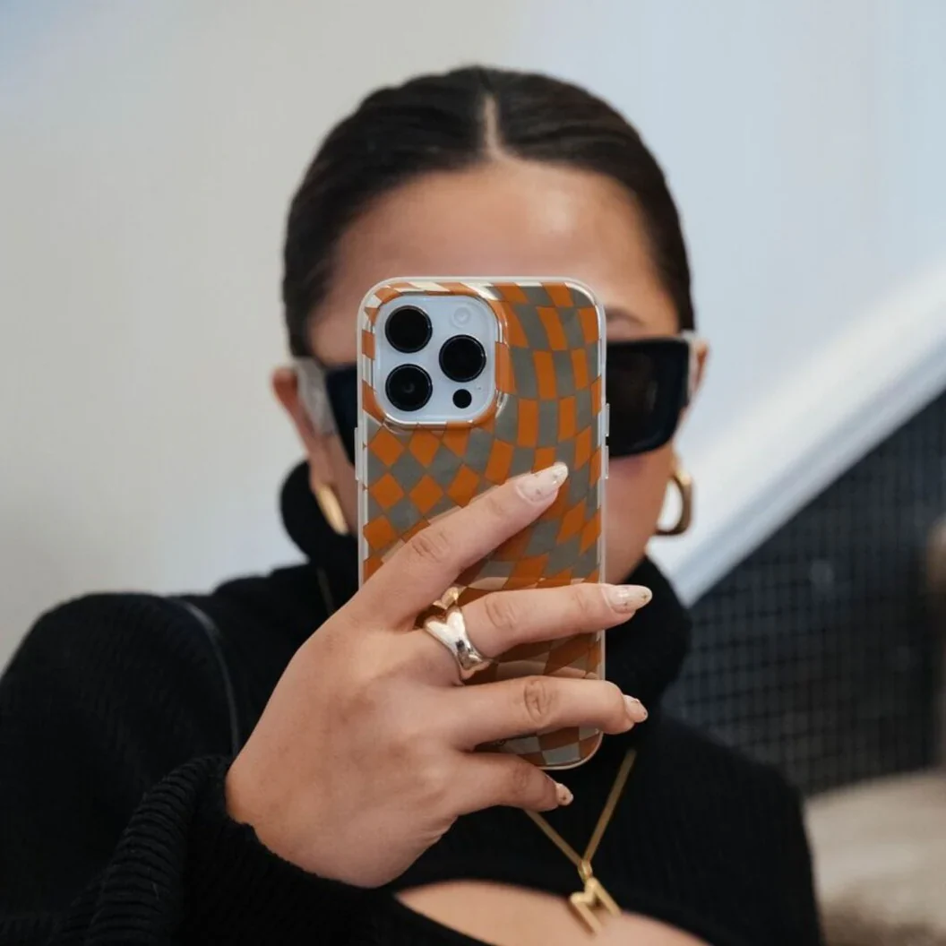 Checkmate Gold/Brown MagSafe® Compatible iPhone Case