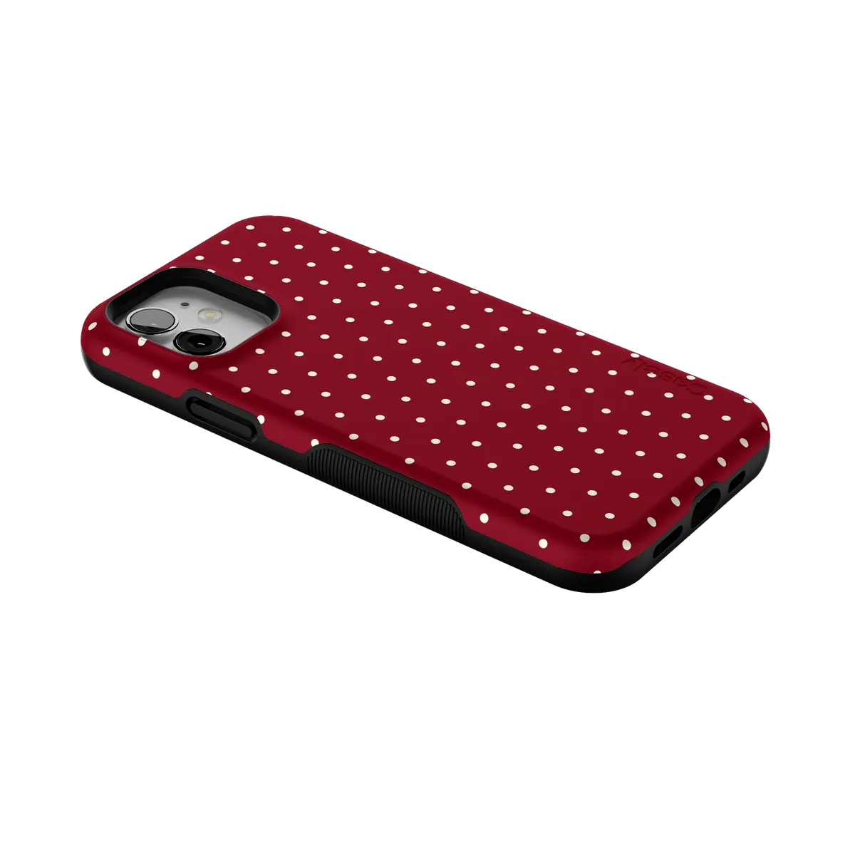 On the Dot | Maroon Polka Dot Case