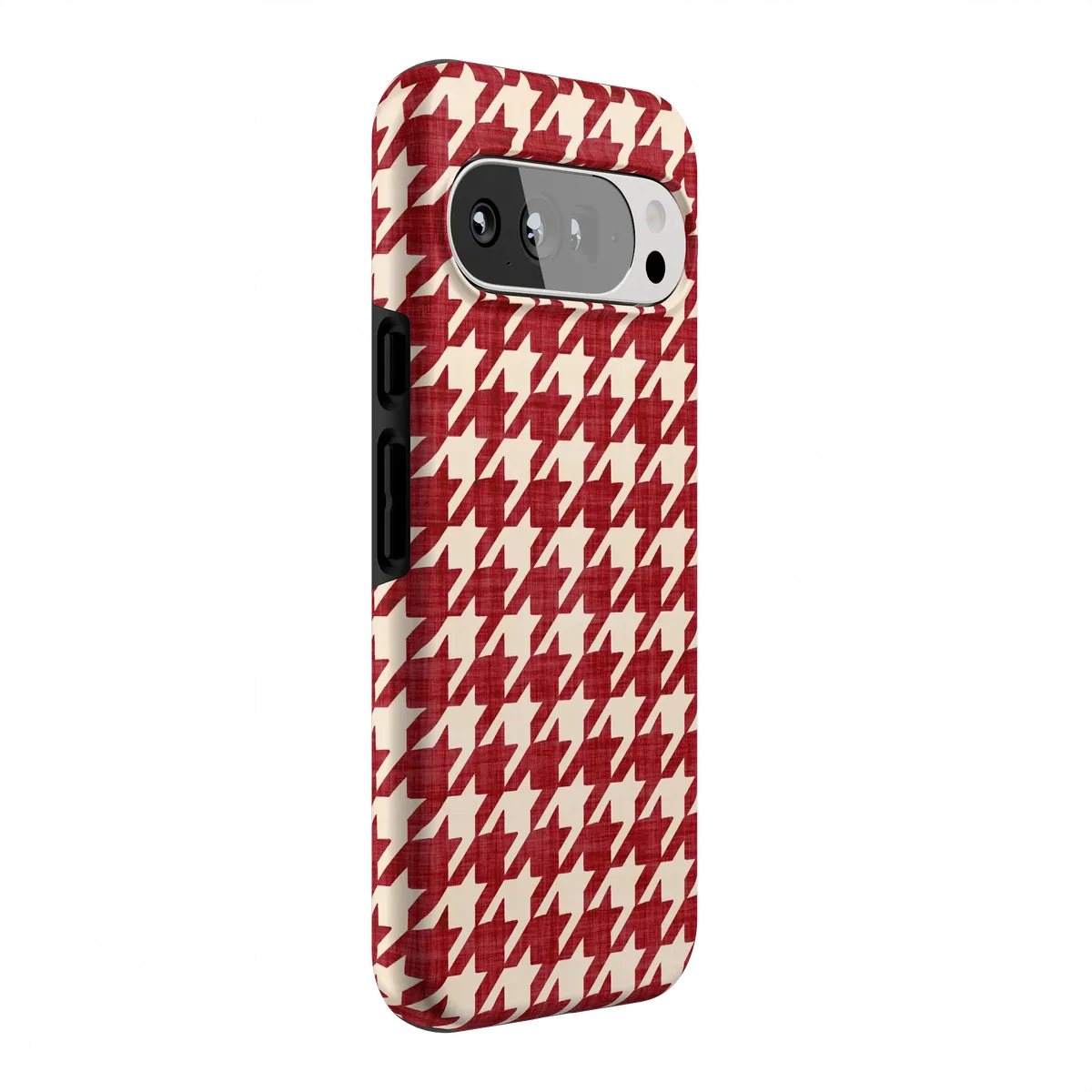 Scarlet Stitch | Red Houndstooth Case