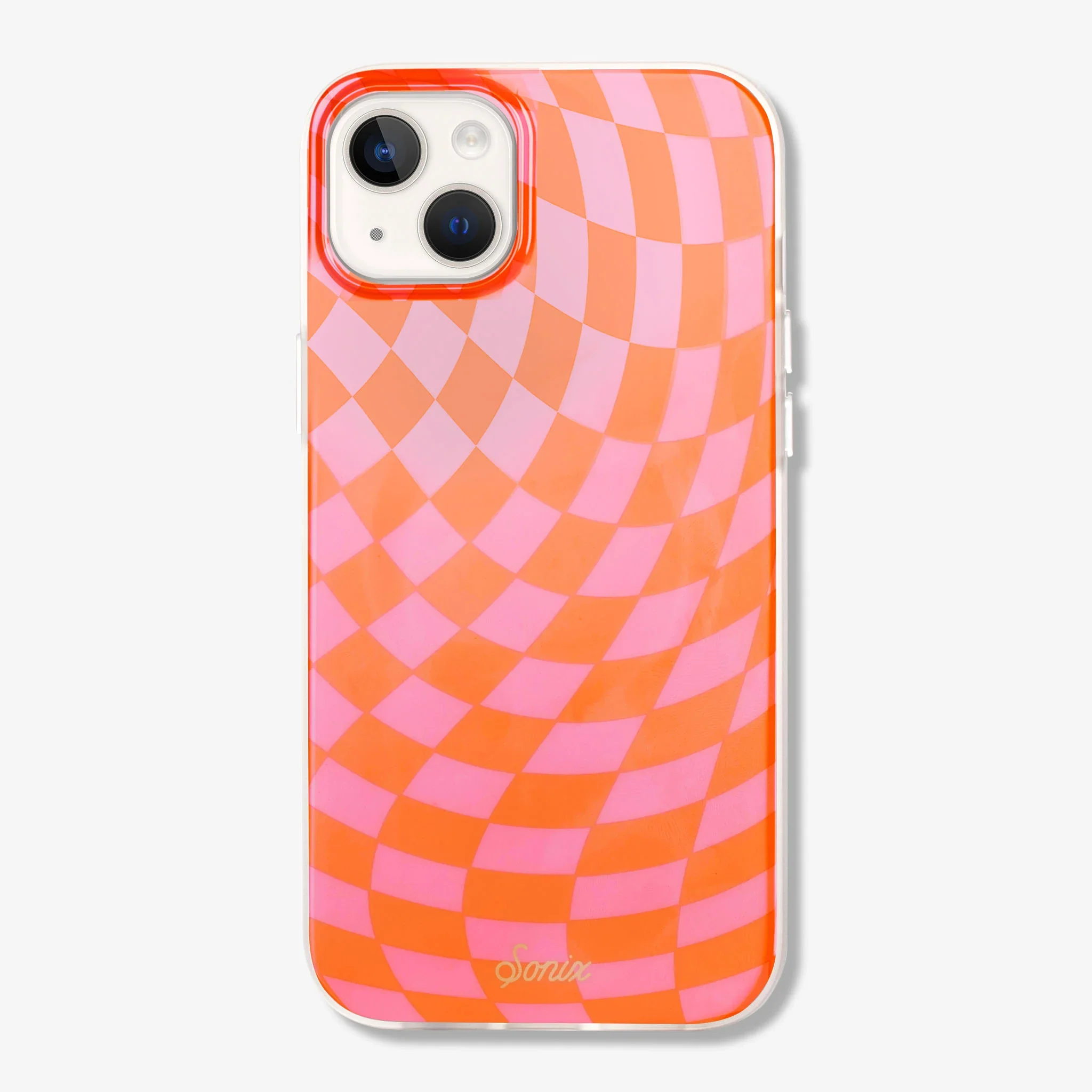 Checkmate Pink/Orange MagSafe® Compatible iPhone Case