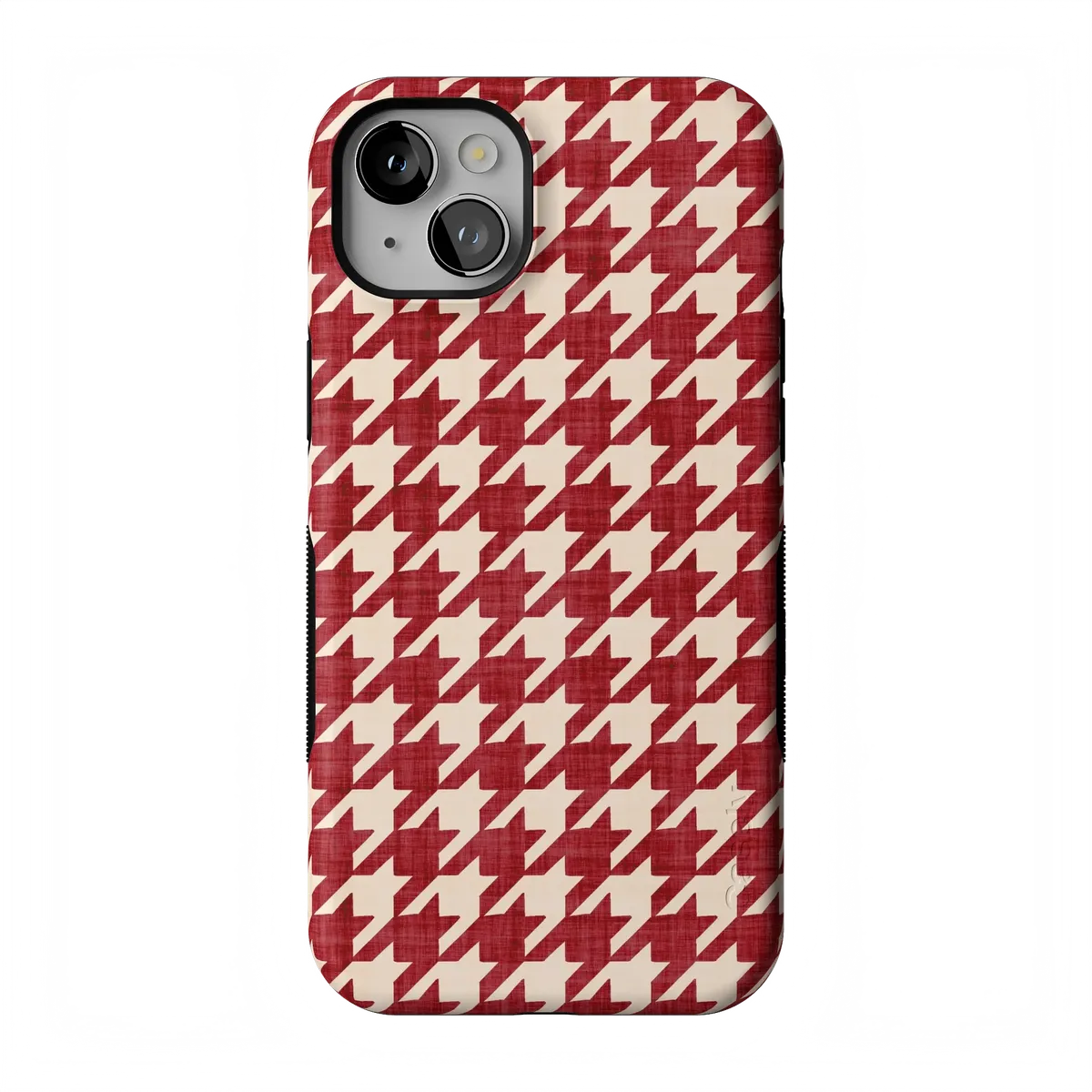 Scarlet Stitch | Red Houndstooth Case